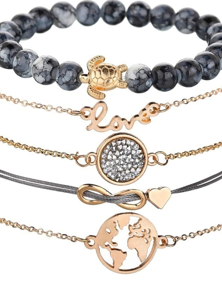 Five Different Bundles of Bracelets - Picture 3 of 8